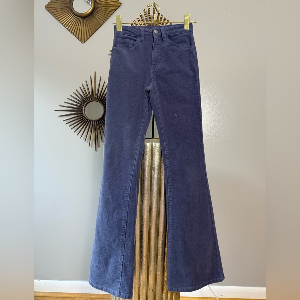 Forever 21 - Blue Corduroy Flair Leg Pants